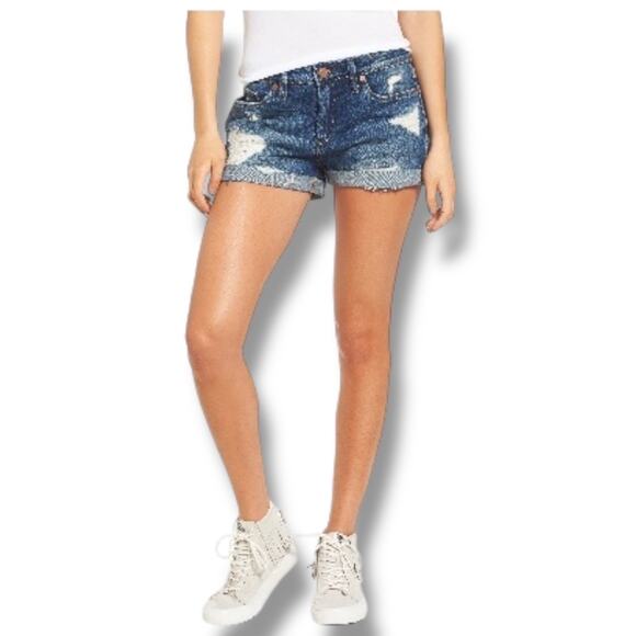 BlankNYC The Fulton Roll Up Denim Shorts EUC - Picture 1 of 6